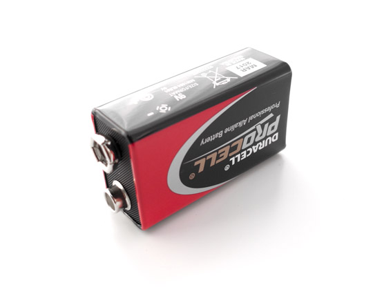 9V Block Batterie Duracell - memotec Messtechnik